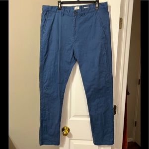 H&M Men’s Blue Skinny Fit Stretch Pants, 38